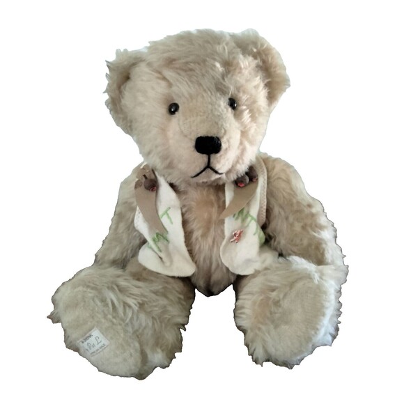 Vintage 1990s Jointed Teddy Bear, An Original By Pat L, Australian Made - Picture 1 of 4